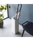 Slimme witte hoge paraplubak - 15x15x48 cm