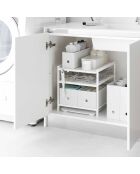 Organizador Tower de 3 niveles para debajo del fregadero, blanco, 41,5 x 33 x 34,5 cm