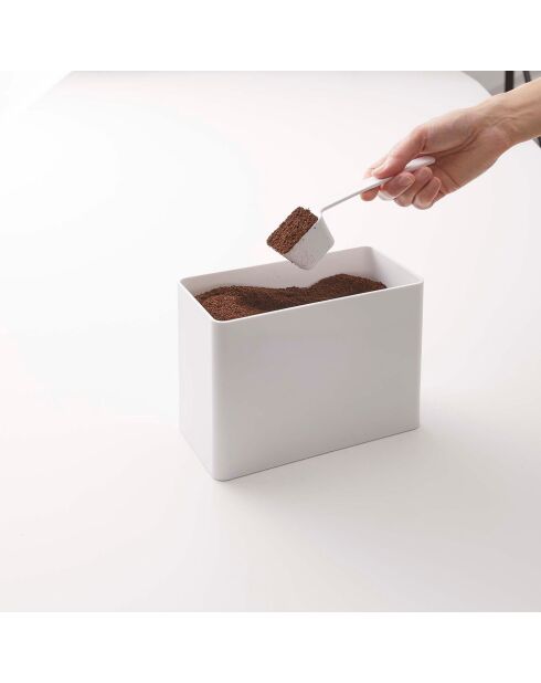 Scatola da caffè ermetica bianca Tower - 18,4x9,2x15,4 cm
