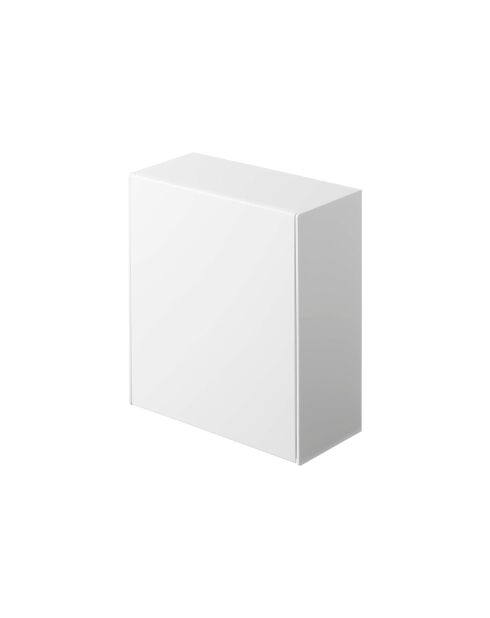 Caja de almacenamiento adhesiva blanca Tower Film Hook, 17 x 8,7 x 20 cm