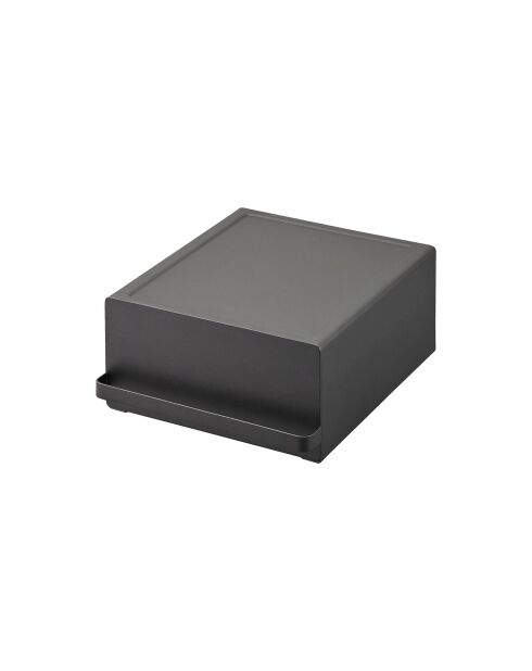 Cajón extraíble Tower negro para encimera, 22,2x24,5x11,5 cm