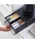 Tiroir coulissant pour plan de travail Tower noir - 22,2x24,5x11,5 cm