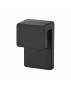 Juego de 2 soportes adhesivos Tower Film Hook negros para cepillos de dientes y pasta de dientes, 4 x 2,7 x 6 cm