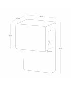 Juego de 2 soportes adhesivos Tower Film Hook negros para cepillos de dientes y pasta de dientes, 4 x 2,7 x 6 cm