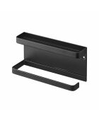 Slimme zwarte muurparapluhouder - 20x6,5x9,5 cm