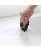 Tower zwarte siliconen magnetische spons - 7,5x7,5 cm