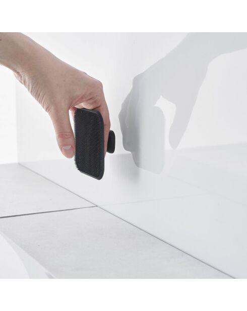 Tower zwarte siliconen magnetische spons - 7,5x7,5 cm