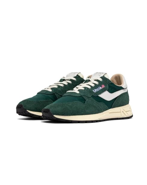 Reelwind Low-Top-Sneaker aus Nylon in Grün/Weiß