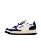 Wit/blauwe lage sneakers van Medalist