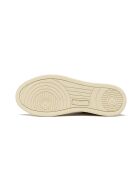 Wit/zilveren Medalist leren sneakers met laag topje