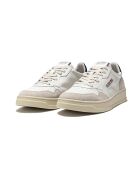 Sneakers basse Medalist in pelle di velluto bianco/nero/beige