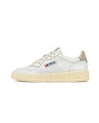 Sneakers basse Medalist in pelle bianca/grigia
