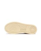 Low-Top-Sneakers aus Leder in Weiß/Gold Medalist