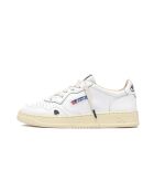 Weiße Low-Top-Sneaker Medalist aus Leder