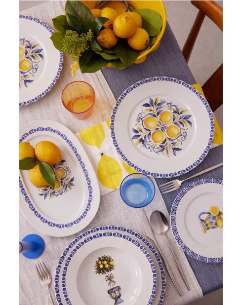 Juego de vajilla de porcelana multicolor - 26 piezas