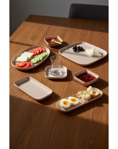 Set da colazione in porcellana Salmon - 29 pezzi