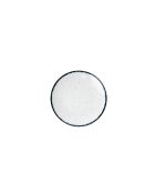 Set de vajilla Bone China de porcelana blanca/negra, 24 piezas