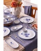 Set da colazione in porcellana blu - 14 pezzi
