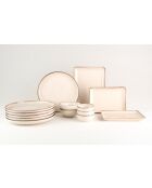 Set da colazione in porcellana Cinnamon - 14 pezzi