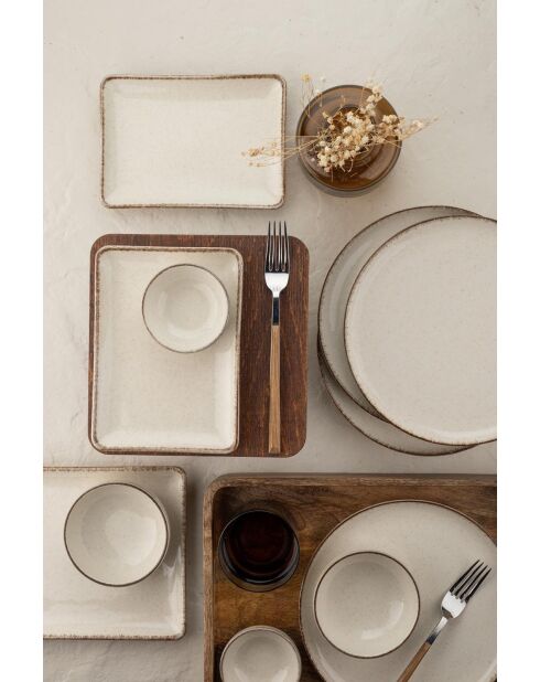 Set da colazione in porcellana Cinnamon - 14 pezzi