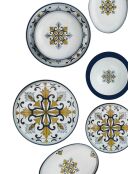 Servizio da tavola in porcellana multicolore Bone China - 26 pezzi