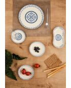Set da colazione in porcellana blu/bianca - 26 pezzi