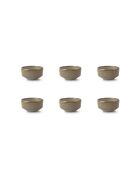 Set di 6 ciotole in terracotta verde foresta REED - 25 cl