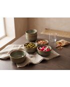 Set di 6 ciotole in terracotta verde foresta REED - 25 cl