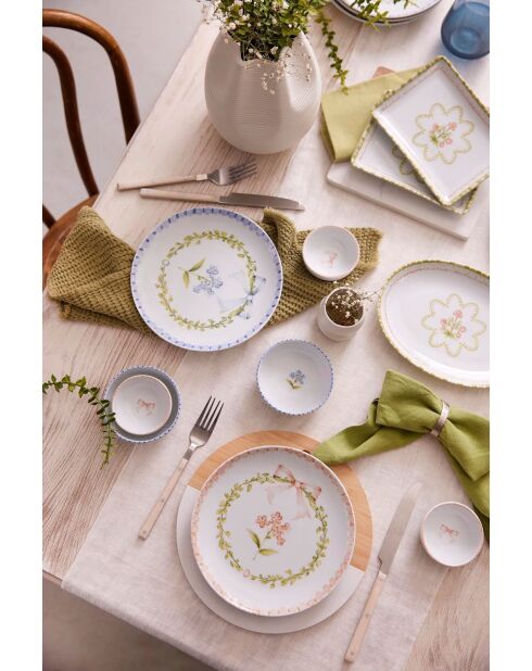 Set da colazione in porcellana blu - 14 pezzi