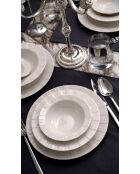 Set de vajilla de porcelana blanca Zumrut - 18 piezas