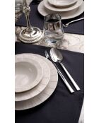 Set de vajilla de porcelana blanca Zumrut - 18 piezas