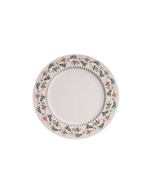 Set de vajilla de porcelana multicolor con forma de girasol - 24 piezas