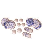 Set da colazione in porcellana blu - 14 pezzi