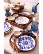 Set da colazione in porcellana blu - 14 pezzi