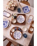 Set da colazione in porcellana blu - 14 pezzi