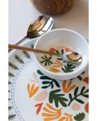 Set da colazione in porcellana multicolore - 14 pezzi