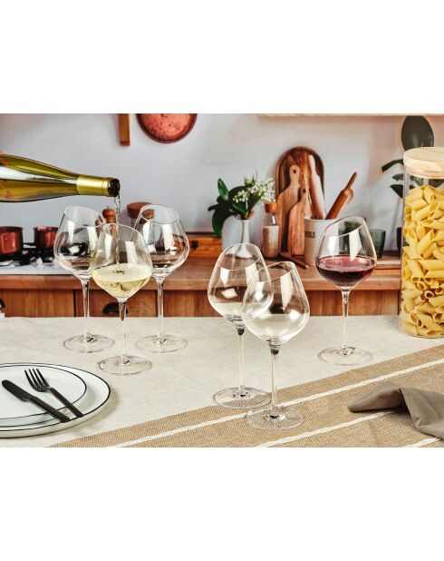 Set di 6 calici in cristallo trasparente SVÄVA - 37 cl