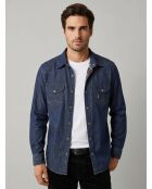 Chemise en denim western Benoît bleu jean