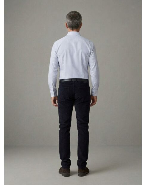 Simon marineblaue Cordhose mit 5 Taschen