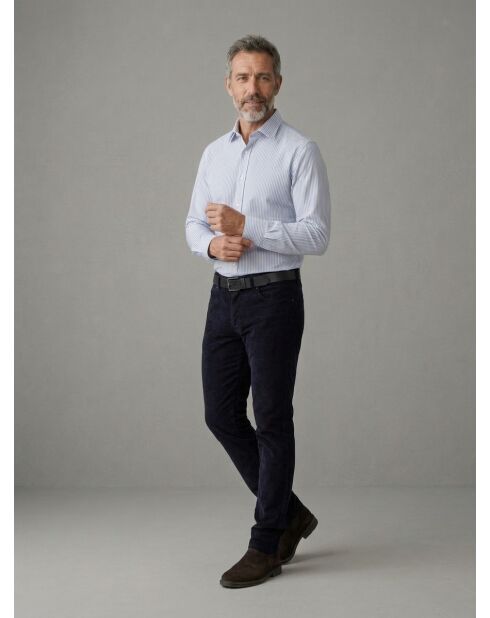 Simon marineblaue Cordhose mit 5 Taschen