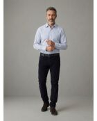 Pantalon 5 poches en velour côtelé Simon bleu marine
