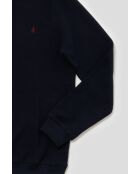 Felpa girocollo Romain blu navy in caldo cotone