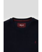 Felpa girocollo Romain blu navy in caldo cotone