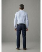 Chemise popeline stretch unie en coton Nicolas bleu ciel