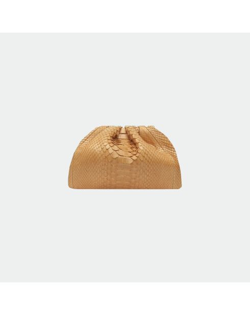 Sac bandouliere souple Uniq en cuir baby natural - 23 x 18 cm