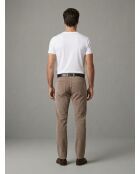 Pantalon Chino ajusté en Velours côtelés beige