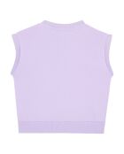 Sweat col rond en coton Inaya lilas