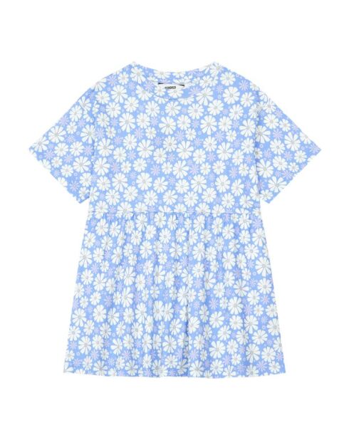 Vestido corto de algodón azul cielo de Cassy