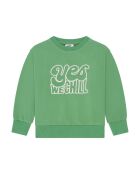 Today groene katoenen sweater met ronde hals
