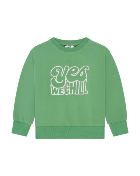 Sudadera de cuello redondo de algodón verde Today